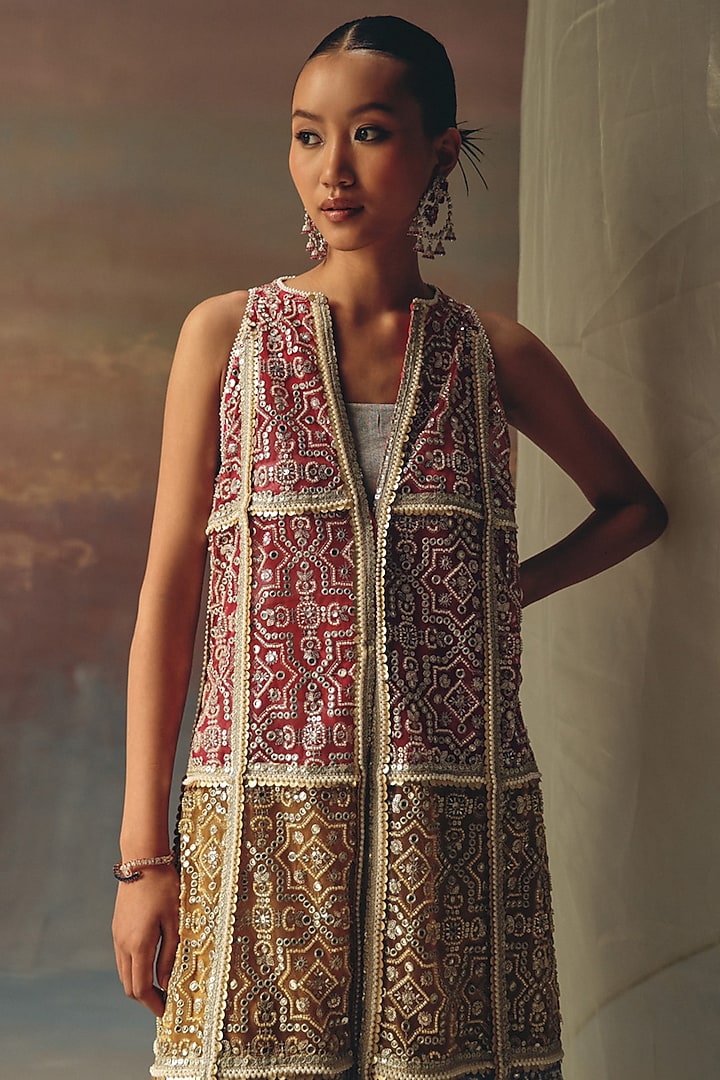 Silver Brocade Palazzo by Twenty Nine at Pernia's Pop Up Shop