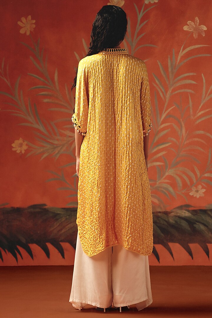 Ivory Linen Satin Pants by Twenty Nine at Pernia's Pop Up Shop