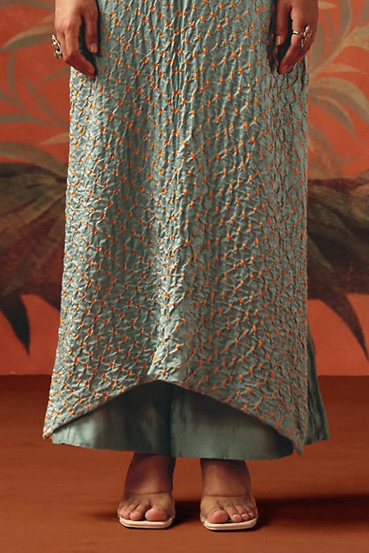 Sea Foam Organic Chanderi Palazzo by Twenty Nine at Pernia's Pop Up Shop