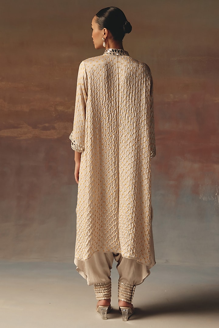 Moon Dust Satin Mirror Work Dhoti by Twenty Nine at Pernia's Pop Up Shop