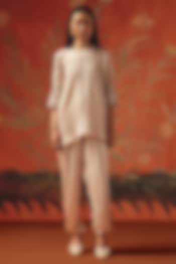 Moon Dust Satin Bead Work Tulip Dhoti by Twenty Nine at Pernia's Pop Up Shop