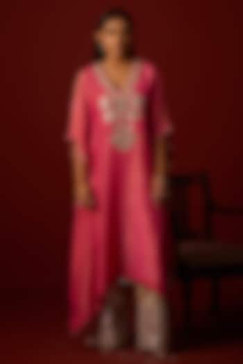 Silver Brocade Zari Mirror Work Palazzo by Twenty Nine at Pernia's Pop Up Shop