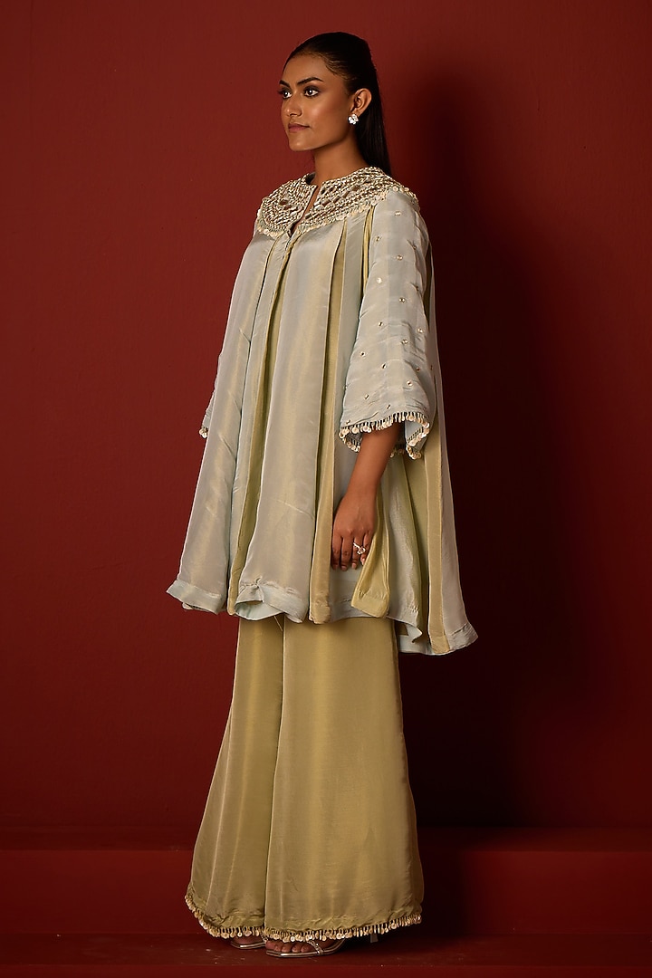 Sage Green Tissue Palazzo by Twenty Nine at Pernia's Pop Up Shop