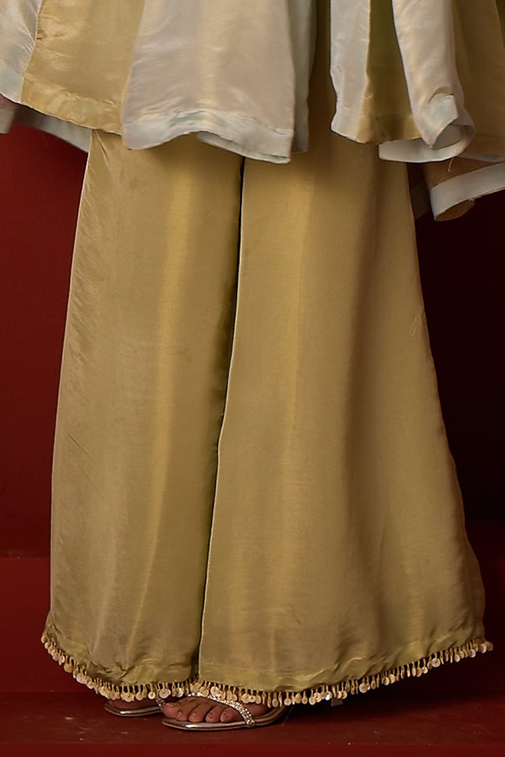 Sage Green Tissue Palazzo by Twenty Nine at Pernia's Pop Up Shop