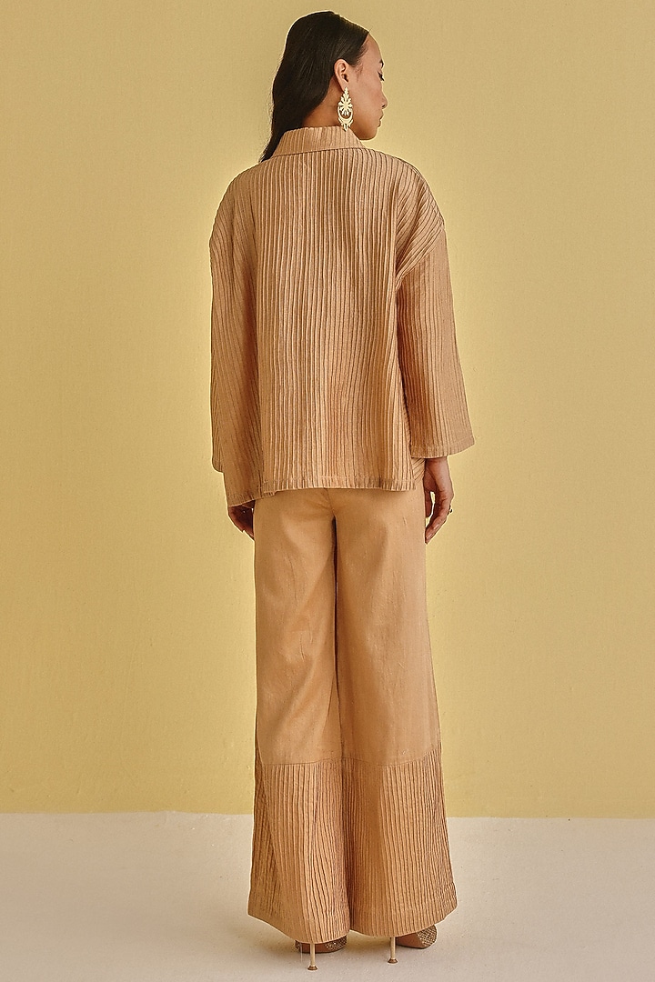 Honey Gold Organic Cotton Embellished Co-Ord Set by Twenty Nine at Pernia's Pop Up Shop