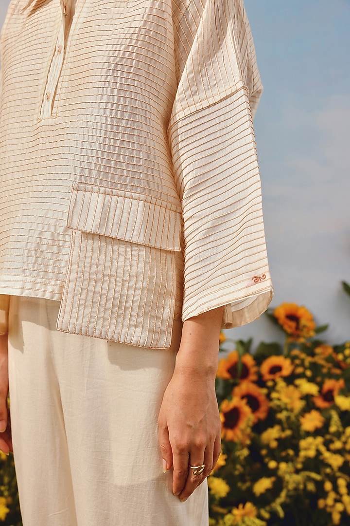 Ivory Organic Cotton Embellished Co-Ord Set by Twenty Nine at Pernia's Pop Up Shop