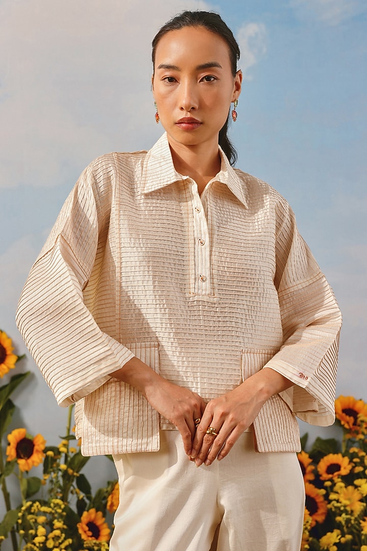 Ivory Organic Cotton Embellished Co-Ord Set by Twenty Nine at Pernia's Pop Up Shop
