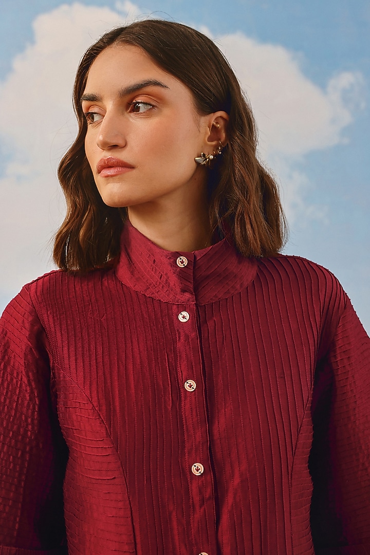 Mulled Wine Organic Cotton Embellished Co-Ord Set by Twenty Nine at Pernia's Pop Up Shop