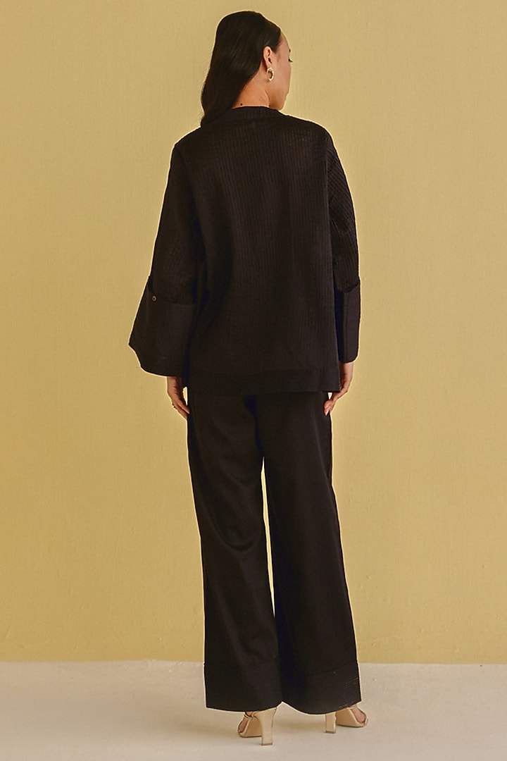 Indigo Organic Cotton Embellished Co-Ord Set by Twenty Nine at Pernia's Pop Up Shop