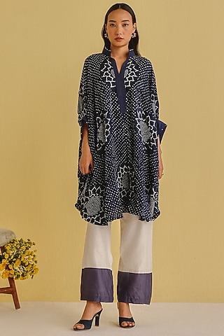 Ivory Chanderi Pants by Twenty Nine
