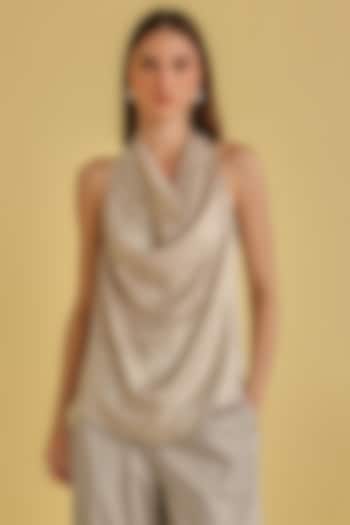 Shimmer Lycra Peplum Top by Twenty Nine at Pernia's Pop Up Shop