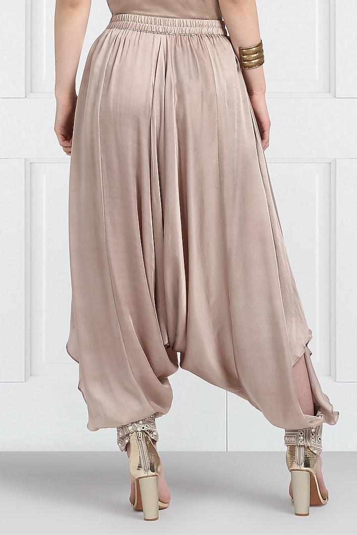 Grey Embroidered Poncho Dhoti Pants by Twenty Nine at Pernia's Pop Up Shop