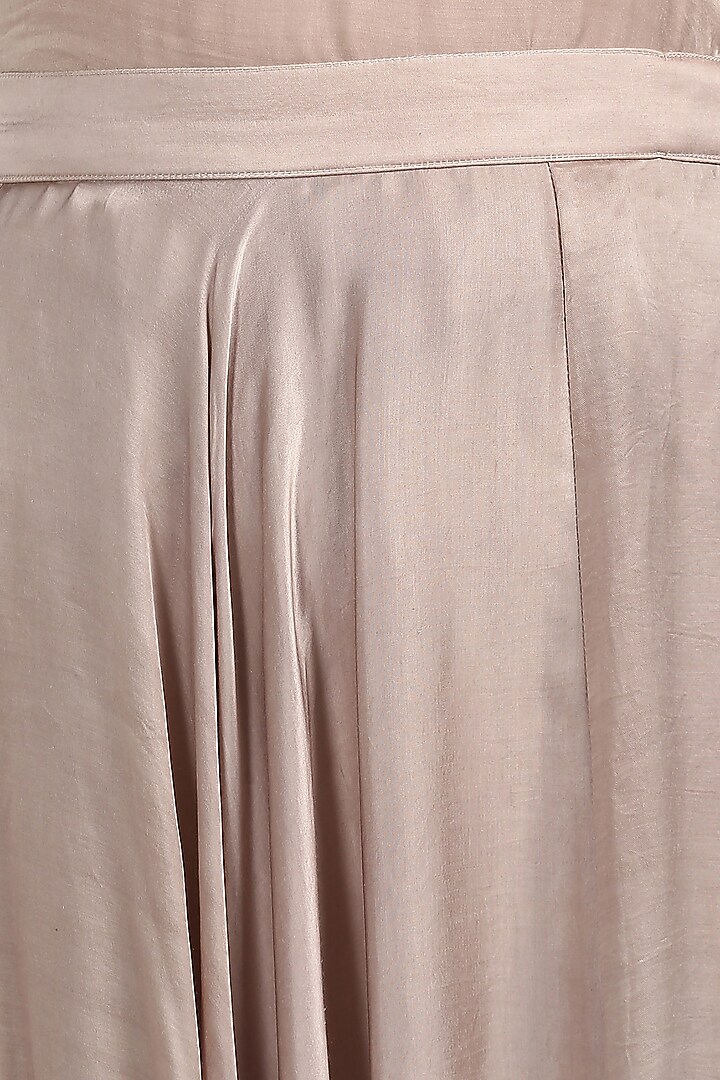 Grey Embroidered Poncho Dhoti Pants by Twenty Nine at Pernia's Pop Up Shop