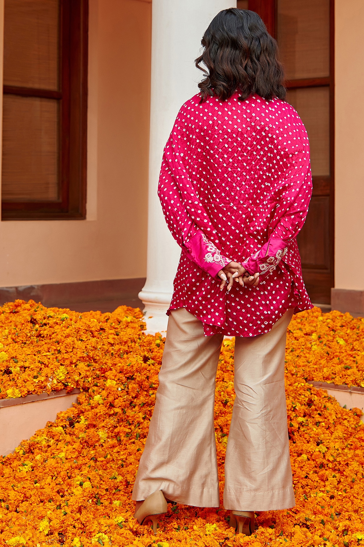 Bandhani Block Print Leggings with Dupatta at Rs 450 | Floral Leggings in  Ahmedabad | ID: 10550816933