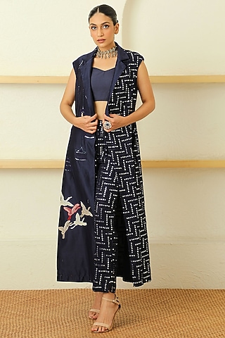 Black Cigarette Slit Pants by Twenty Nine