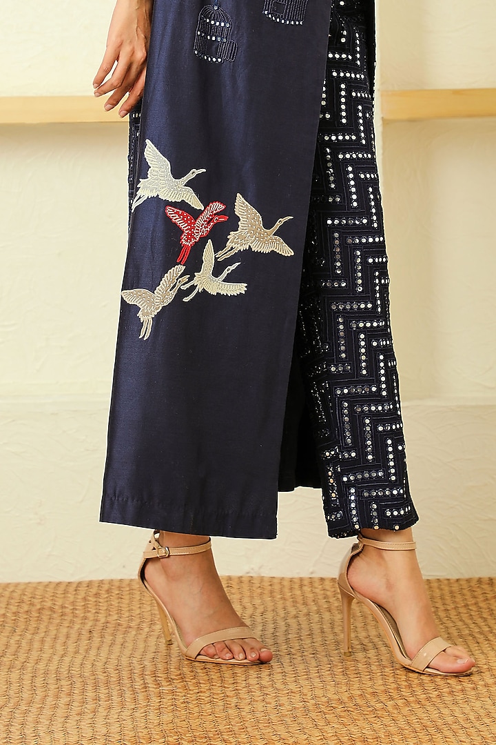 Black Cigarette Slit Pants by Twenty Nine at Pernia's Pop Up Shop
