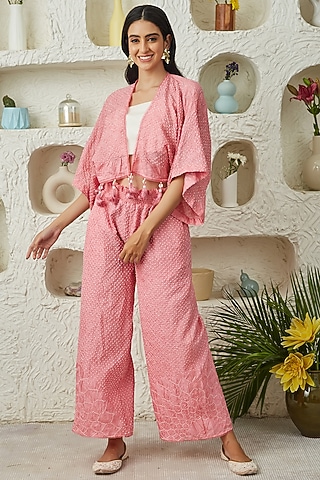 Pink Silk Jacket by Twenty Nine