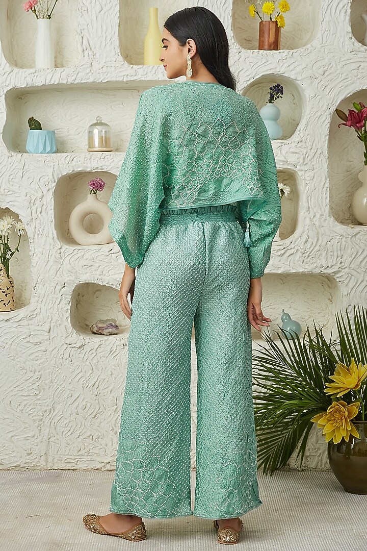 Green Silk Jacket by Twenty Nine at Pernia's Pop Up Shop
