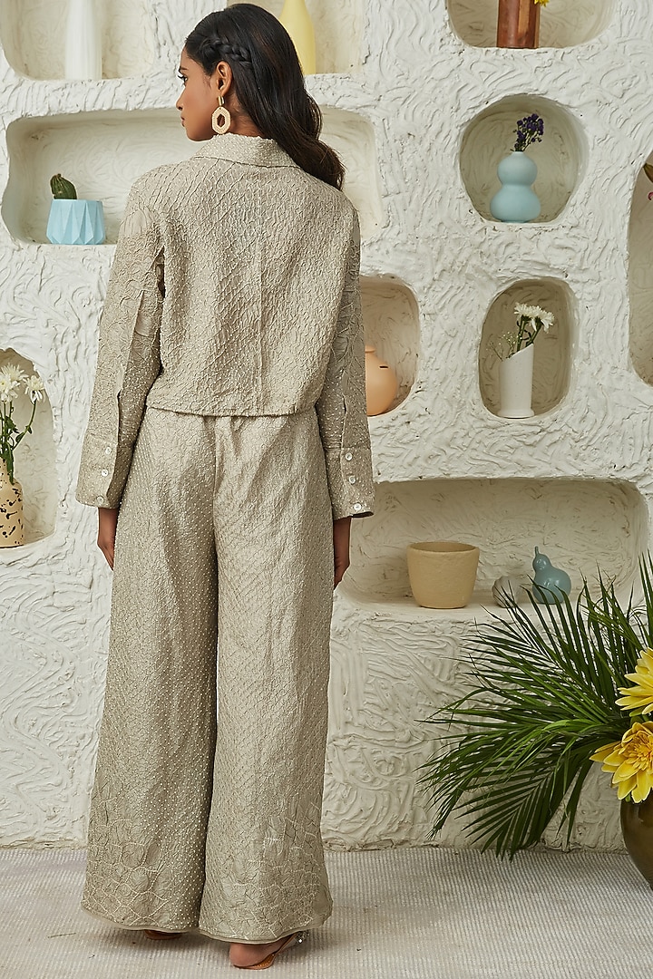 Grey Silk Top by Twenty Nine at Pernia's Pop Up Shop