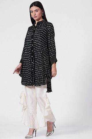 Black Bandhani A-Line Tunic by Twenty Nine