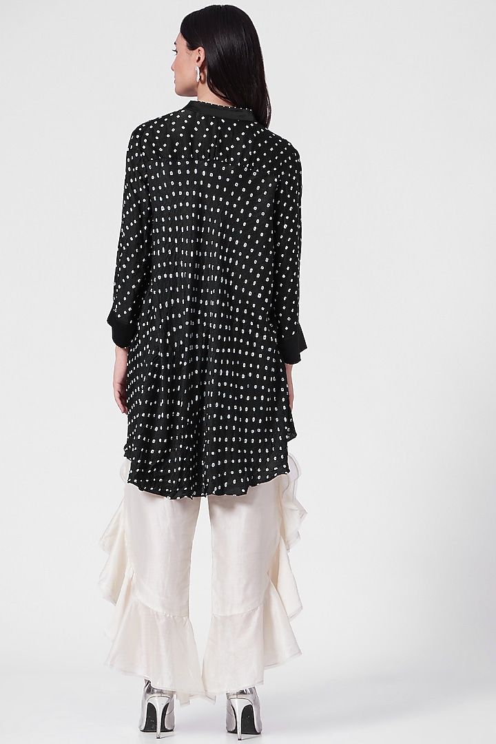 Black Bandhani A-Line Tunic by Twenty Nine at Pernia's Pop Up Shop