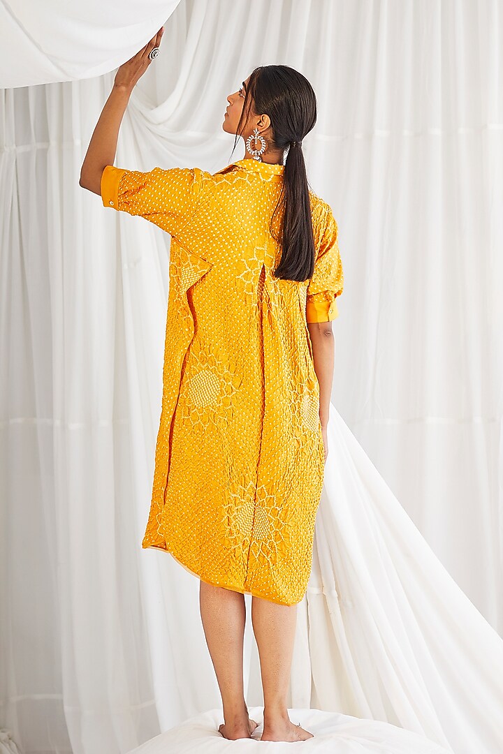 Yellow Sunflower Overlapped Vacation Dress by Twenty Nine at Pernia's Pop Up Shop