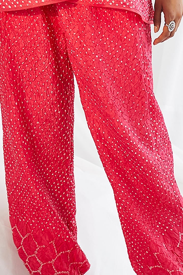 Fuchsia Satin Tulip Dhoti Pants by Twenty Nine at Pernia's Pop Up Shop
