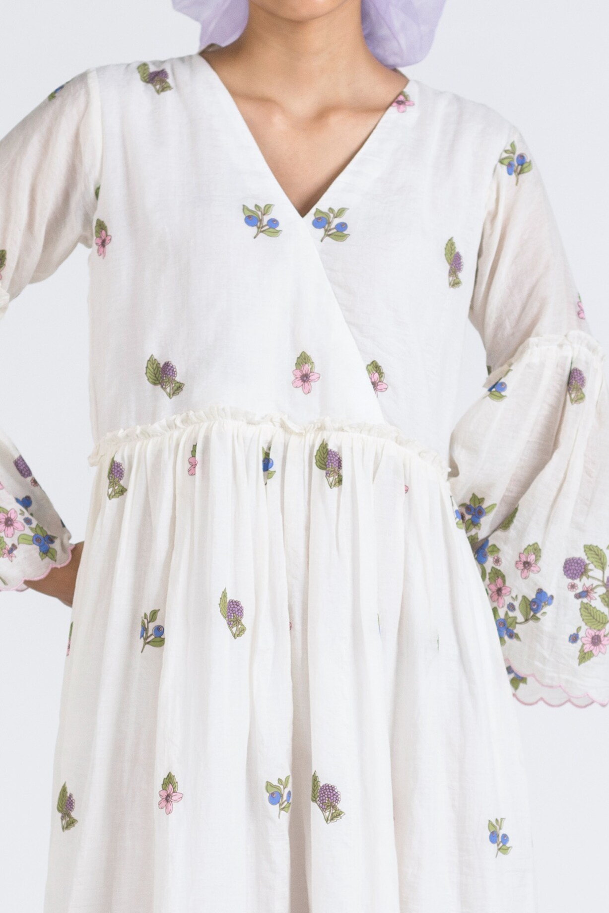 White Printed Tiered Dress - Ready to Ship