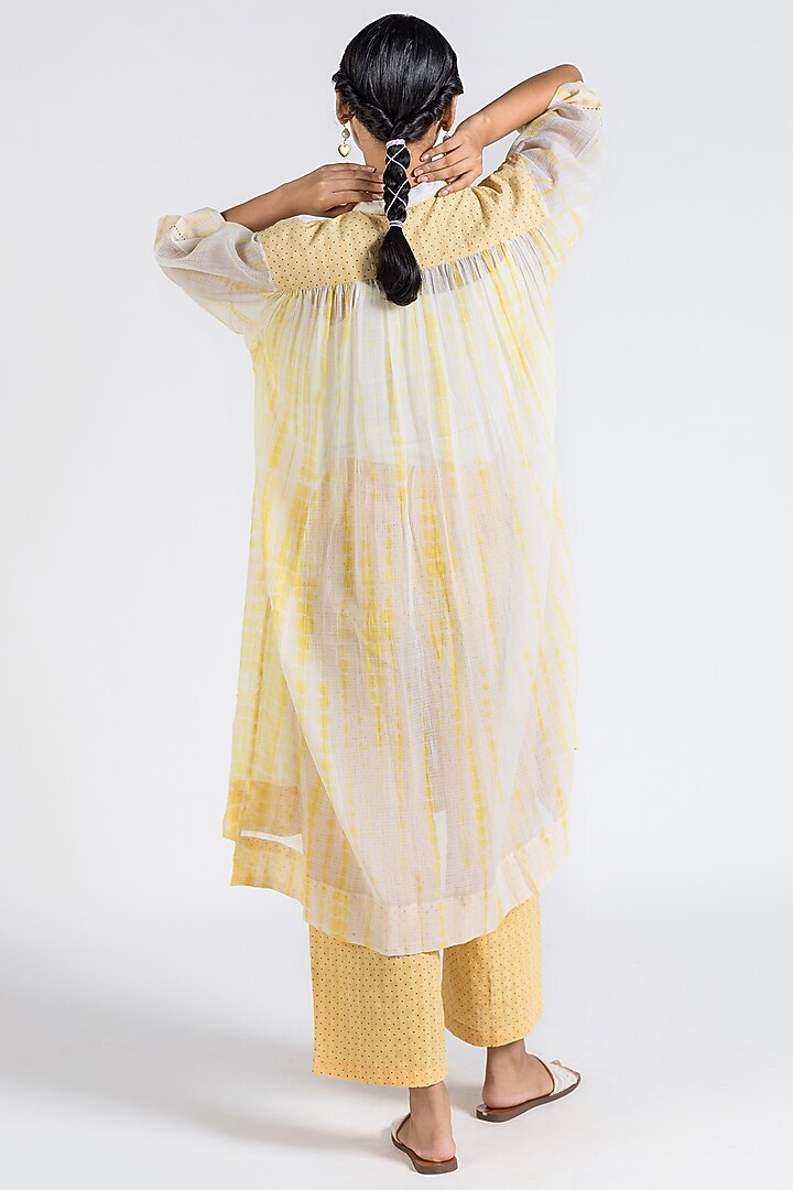 Dandelion Yellow Tie-Dye Tunic by Two Fold Store at Pernia's Pop Up Shop