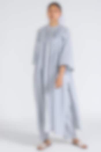 Blue Cotton Printed Tunic Set by Two Fold Store at Pernia's Pop Up Shop