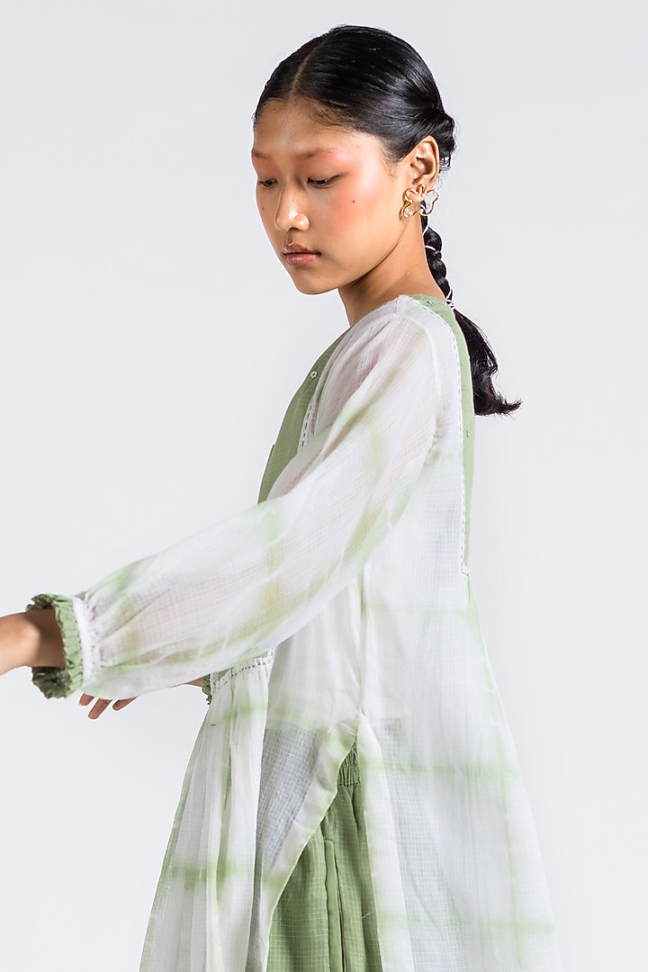 Olive Beaded Tie-Dye Tunic Set by Two Fold Store at Pernia's Pop Up Shop