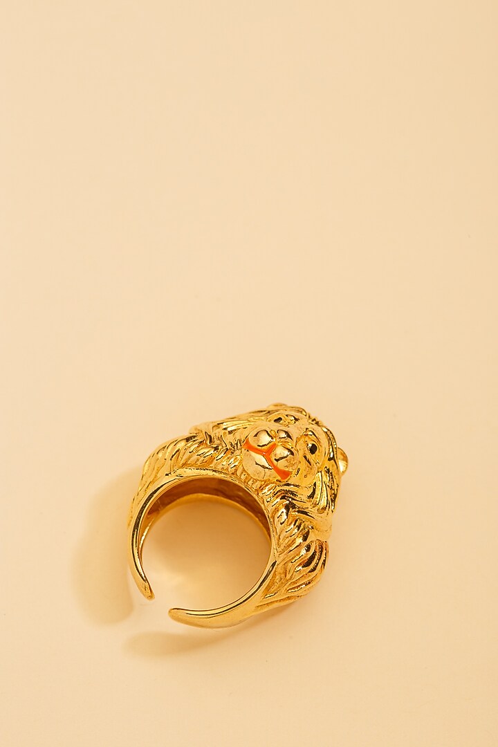 Gold Plated Enamelled Ring by TWYLA TREASURES at Pernia's Pop Up Shop
