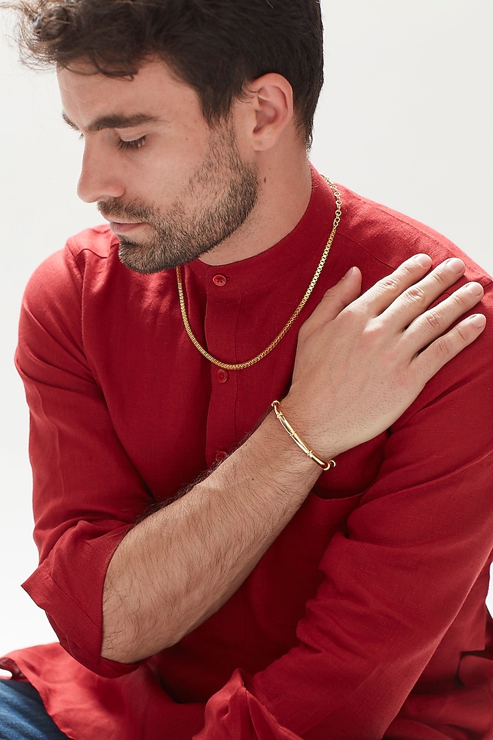 Gold Plated Enamelled Bracelet by TWYLA TREASURES at Pernia's Pop Up Shop
