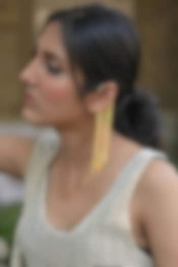 Gold Electo-Plated Hot Enameled Feather Ear Cuffs by TWYLA TREASURES at Pernia's Pop Up Shop