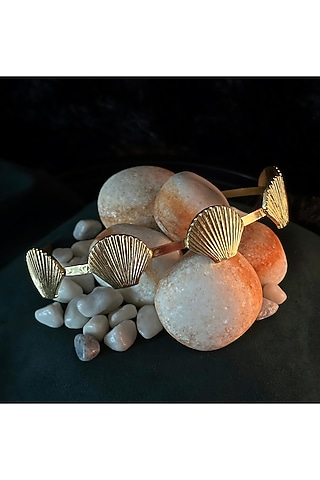 Gold Electo-Plated Hot Enameled Shell Hairband by TWYLA TREASURES