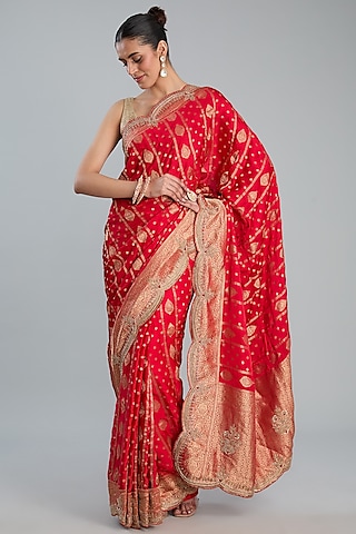 Shop Pearl Embellished Saree for Women Online from India's Luxury Designers  2024