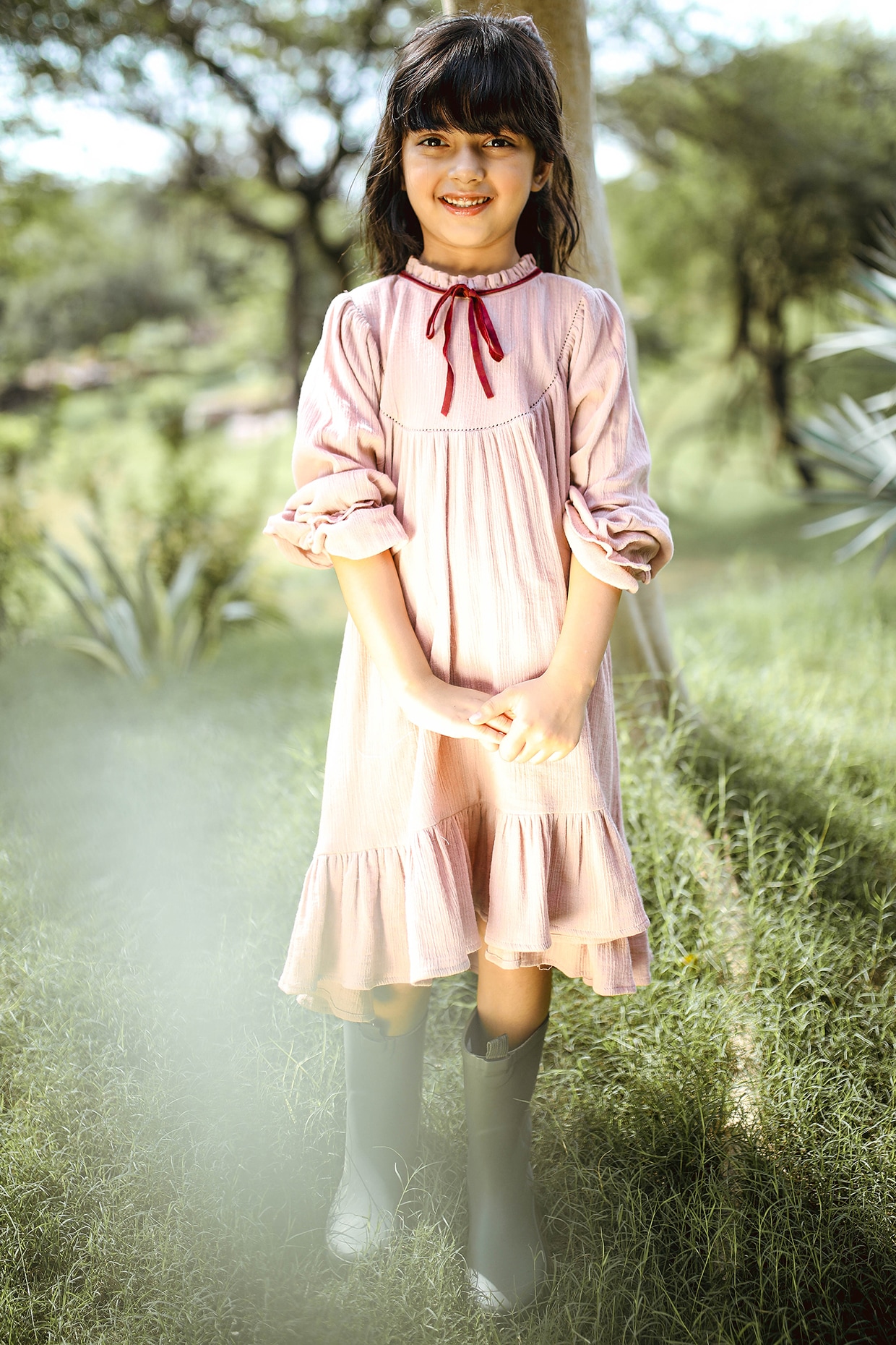 Girls mauve outlet dress