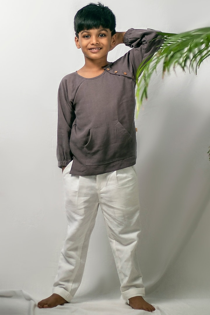 Blush Pink Cotton Rayon Shirt by Tiny troop at Pernia's Pop Up Shop