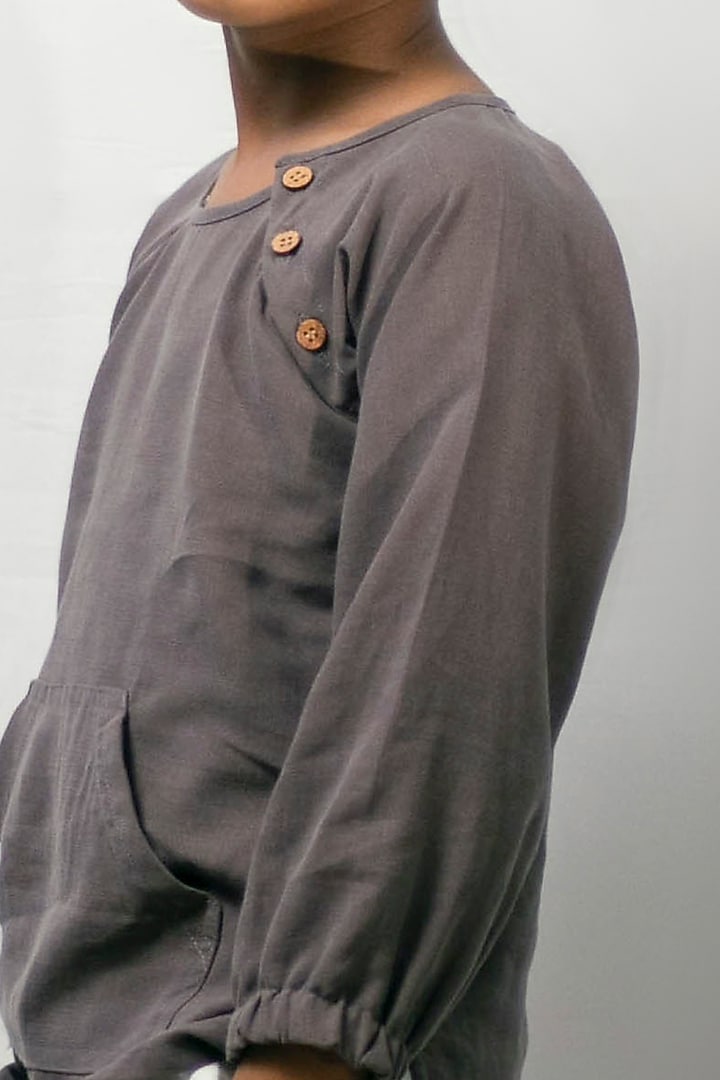 Blush Pink Cotton Rayon Shirt by Tiny troop at Pernia's Pop Up Shop