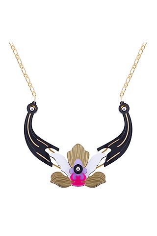 White Orchid Handmade Necklace by The YV Brand