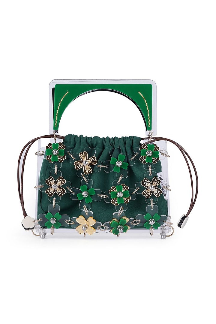 Green Acrylic Handbag by The YV Brand at Pernia's Pop Up Shop