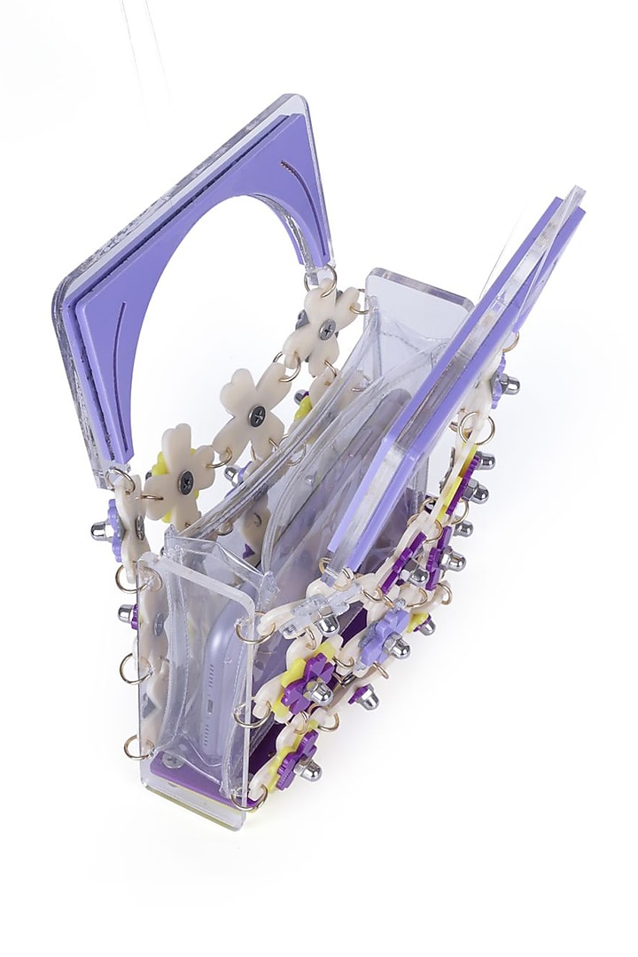 Purple Acrylic Handbag by The YV Brand at Pernia's Pop Up Shop