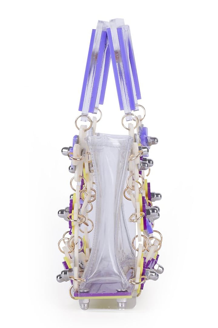 Purple Acrylic Handbag by The YV Brand at Pernia's Pop Up Shop