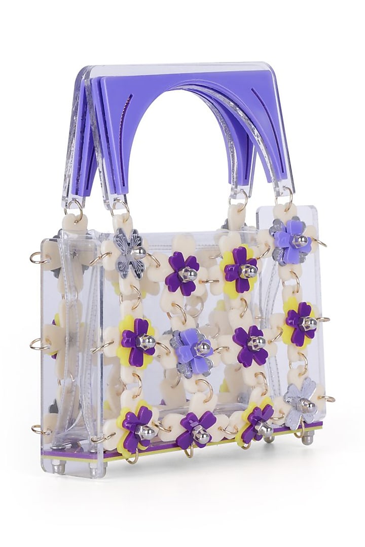 Purple Acrylic Handbag by The YV Brand at Pernia's Pop Up Shop