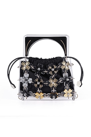 Black Acrylic Handbag by The YV Brand