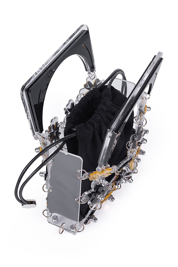 Black Acrylic Handbag by The YV Brand at Pernia's Pop Up Shop