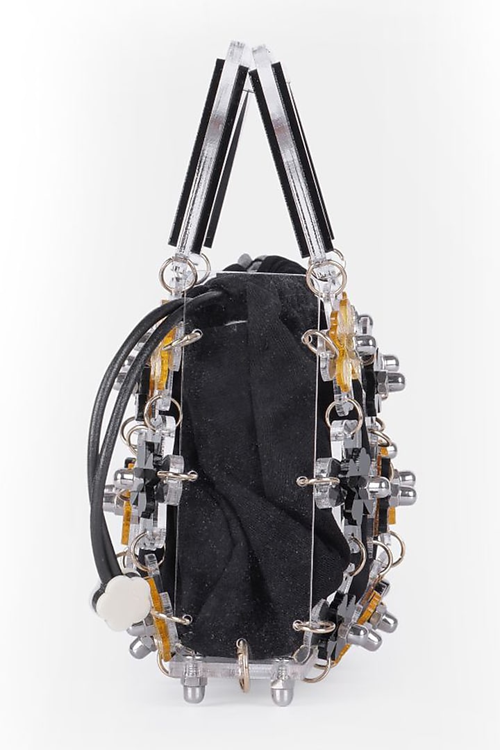 Black Acrylic Handbag by The YV Brand at Pernia's Pop Up Shop