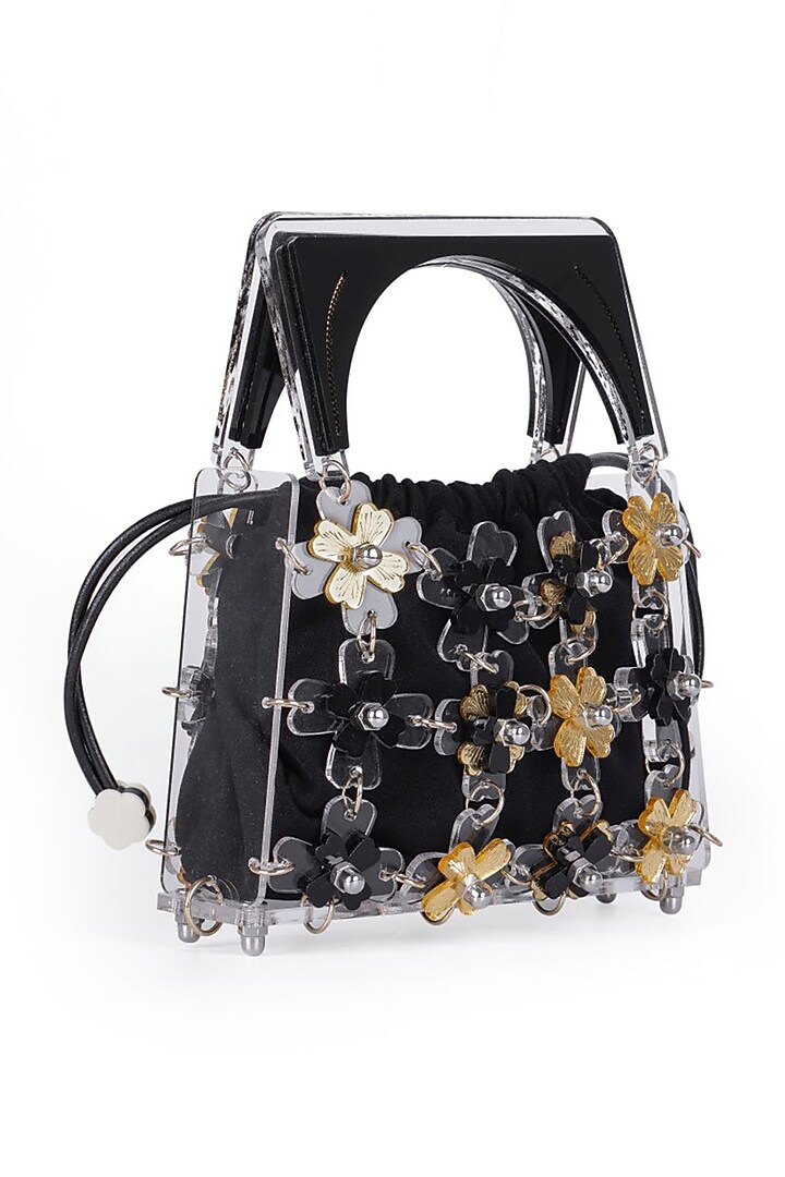 Black Acrylic Handbag by The YV Brand at Pernia's Pop Up Shop