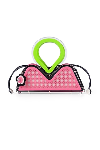 Pink Acrylic Handbag by The YV Brand