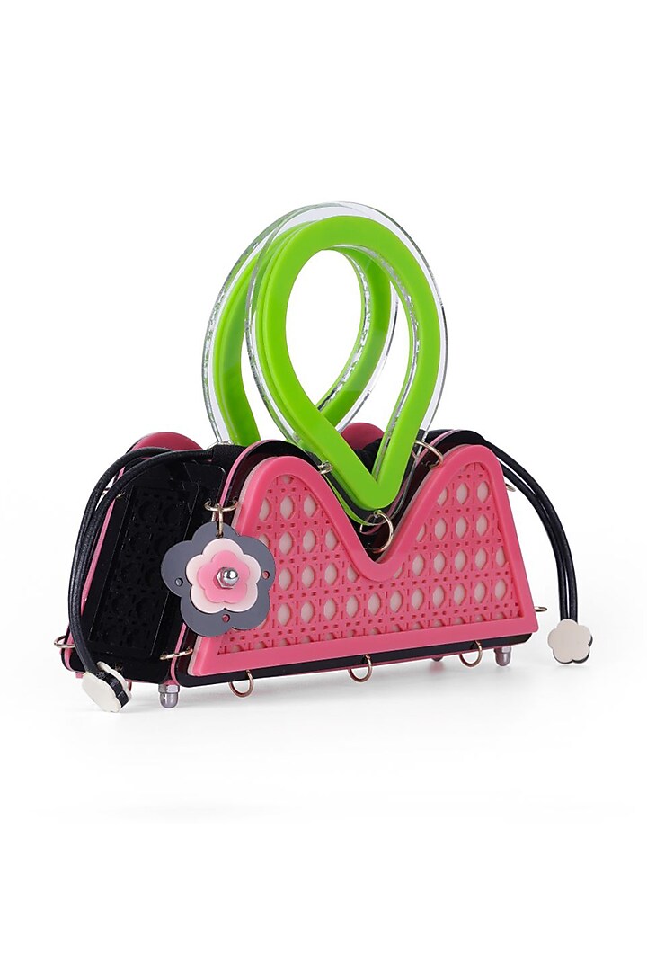 Pink Acrylic Handbag by The YV Brand at Pernia's Pop Up Shop